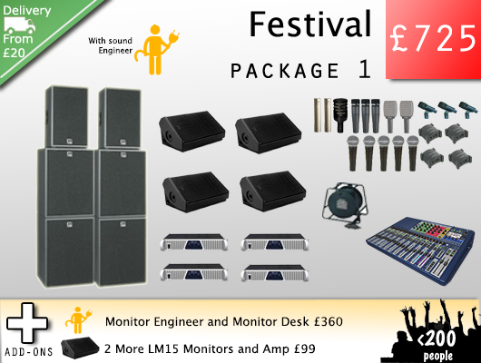 Festival sound hire