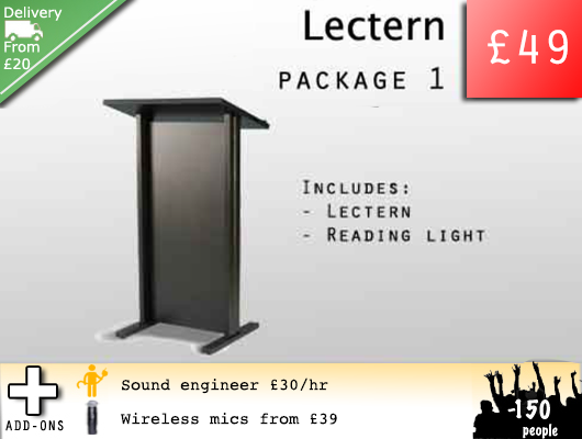 Hire a lectern in Kent