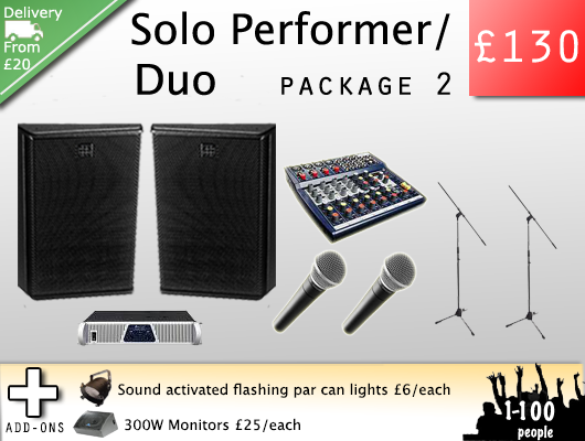 PA hire for musicians