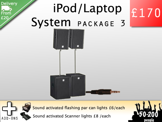 Sound system hire plug n play