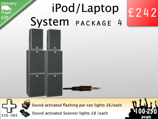 Large sound system dry hire